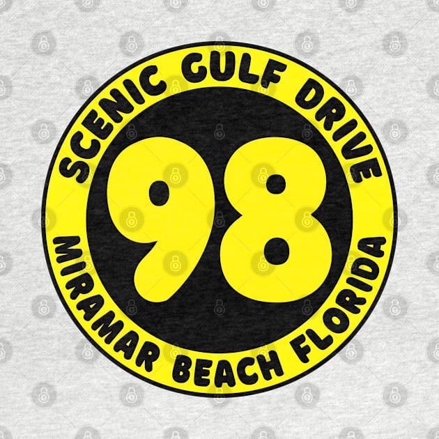 Scenic Highway 98 Gulf Drive Miramar Beach Florida Palms Panhandle Emerald Coast by TravelTime